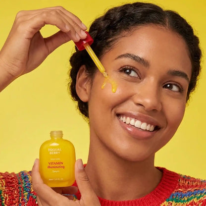 EQQUALBERRY Serum iluminador de vitaminas C con ácido hialurónico